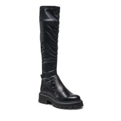 Kozaki Lasocki. Czarne kozaki damskie Lasocki, bez obcasa, na płaskiej podeszwie. Za 329.99 zł.