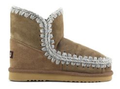 MOU ESKIMO 18 Śniegowce damskie. Brązowe śniegowce i trapery damskie Mou, z materiału. W wyprzedaży za 783.99 zł.