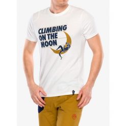 Koszulka wspinaczkowa męska La Sportiva Moon Rock T-Shirt. Białe koszulki sportowe męskie La Sportiva, m, bez wzorów, bez kołnierzyka, bez ramiączek, trekkingowe. Za 159.99 zł.