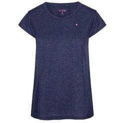 Damska koszulka Loap Barbell niebieska. Czarne koszulki sportowe damskie LOOP, m, bez wzorów, z wiskozy, sportowe, bez kołnierzyka. Za 48.58 zł.