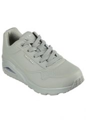 Buty sportowe Sneakersy damskie, Uno-Stand on Air. Zielone obuwie sportowe damskie Skechers, bez wzorów, z materiału, trekkingowe. Za 259.99 zł.