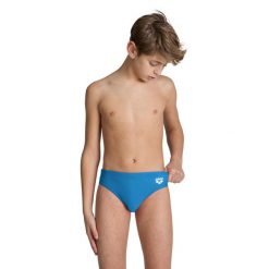 Kąpielówki Arena Dynamo Brief junior. Niebieskie kąpielówki dla chłopców Arena, bez wzorów, z materiału. Za 65.99 zł.