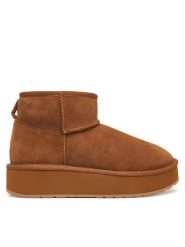 EMU Australia Śniegowce Stinger Micro Flatform 2.0 W13296 Brązowy. Brązowe śniegowce i trapery damskie Emu Australia, z wełny. Za 689.99 zł.