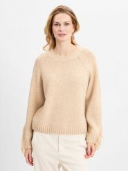 Marie Lund Sweter z dzianiny Kobiety Sztuczne włókno beżowy, S. Brązowe swetry damskie Marie Lund, s, bez wzorów, z dzianiny, bez kołnierzyka, bez ramiączek, bez kaptura. Za 229.95 zł.