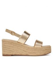 Aldo Espadryle Keoni 13740392 Złoty. Żółte sandały damskie Aldo, bez wzorów, ze skóry, bez obcasa, bez zapięcia. Za 229.99 zł.