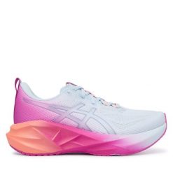 Buty do biegania Asics. Niebieskie obuwie sportowe damskie Asics, bez wzorów, do biegania. Za 679.99 zł.