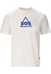 T-shirt Kvitfjell. Białe t-shirty męskie SOS, m, bez wzorów, z bawełny, bez kołnierzyka. Za 192.50 zł.