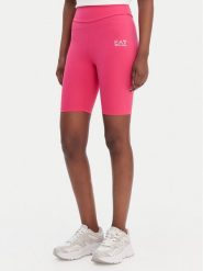 EA7 Emporio Armani Kolarki 7W000511 AF12625 UA277 Różowy Slim Fit. Czerwone szorty sportowe damskie EA7 Emporio Armani, m, bez wzorów, z syntetyku, sportowe. Za 249.99 zł.