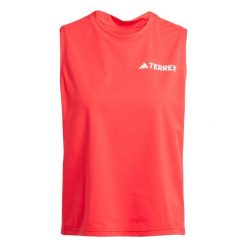 Damski tank top adidas Terrex Multi Climacool. Czerwone koszulki sportowe damskie Adidas, bez wzorów, bez kołnierzyka, bez ramiączek, do biegania, climacool (adidas). Za 165.00 zł.