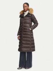 Hetregó Kurtka puchowa Winthrop 8R607KM 26WD02 Brązowy ciemny Slim Fit. Brązowe kurtki damskie HETREGO, bez wzorów, z puchu, bez kaptura. Za 2,409.00 zł.