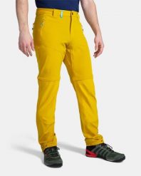 Męskie spodnie outdoorowe Kilpi HOSIO-M. Żółte eleganckie spodnie męskie Kilpi, m, bez wzorów, z materiału. Za 292.95 zł.