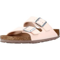 Klapki damskie Birkenstock Arizona Vegan BF. Czerwone klapki damskie Birkenstock, bez wzorów, z materiału, sportowe, bez obcasa. Za 378.95 zł.