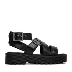 Sandały G-Star Raw. Czarne sandały damskie G-Star Raw, bez wzorów, bez obcasa, na płaskiej podeszwie, bez zapięcia. Za 269.99 zł.