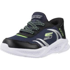 Buty SKECHERS SLIP-INS METEOR LIGHTS Niebieski. Niebieskie trekkingi męskie Skechers, trekkingowe. Za 206.99 zł.