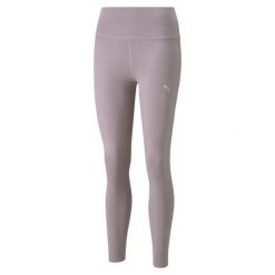 Spodnie treningowe damskie Puma Studio Foundation. Fioletowe legginsy damskie Puma, l, bez wzorów, na fitness i siłownię. Za 79.00 zł.