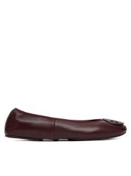 Tory Burch Baleriny Reva 174536 Bordowy. Czerwone baleriny damskie Tory Burch, bez wzorów, ze skóry, bez obcasa. Za 1,354.00 zł.