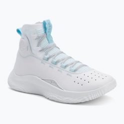 Buty do koszykówki Under Armour CURRY 4 FLOTRO. Białe buty sportowe męskie Under Armour, bez zapięcia, do koszykówki. Za 599.99 zł.