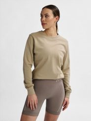 Bluza damska Hummel Active. Brązowe bluzy damskie Hummel, na lato, s, bez wzorów, z bawełny, bez kaptura. Za 229.50 zł.