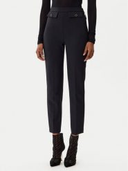 Elisabetta Franchi Spodnie materiałowe PA-120-56E2-V340 Czarny Regular Fit. Czarne spodnie materiałowe damskie Elisabetta Franchi, bez wzorów, z materiału. Za 1,479.00 zł.