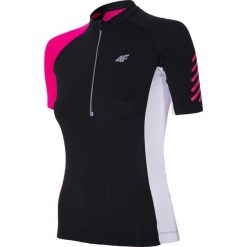 Koszulka rowerowa damska RKD152 - głęboka czerń. Koszulki sportowe damskie marki 4f. Za 99.99 zł.