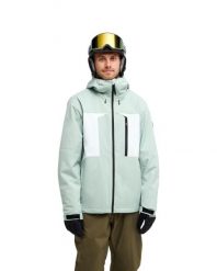 Kurtka śniegowa techniczna dla Mężczyzn DAWSON 10K Zielony. Zielone kurtki snowboardowe męskie Quiksilver, m, bez wzorów, z materiału, bez kaptura, narciarskie. Za 849.99 zł.