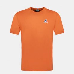 Koszulka Le Coq Sportif Essentiels N°1. Brązowe koszulki sportowe męskie le coq sportif, m, bez wzorów, bez kołnierzyka, bez ramiączek. Za 127.75 zł.