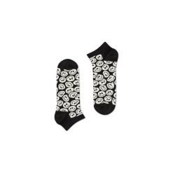 Skarpetki Happy Socks - Twisted Smile Low (TSM05-9000). Szare skarpety męskie Happy Socks, w kolorowe wzory, z bawełny. Za 27.90 zł.