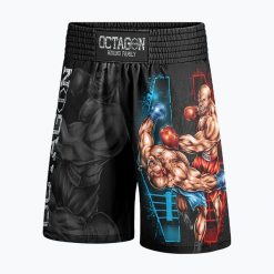 Spodenki bokserskie męskie Octagon Boxing Family. Czarne krótkie spodenki sportowe męskie OCTAGON, m, bez wzorów. Za 149.99 zł.