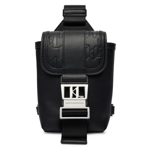 Saszetka KARL LAGERFELD. Czarne saszetki męskie KARL LAGERFELD, młodzieżowe, małe. Za 419.99 zł.