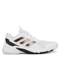 Buty halowe adidas. Białe buty sportowe męskie Adidas, bez zapięcia. Za 649.99 zł.