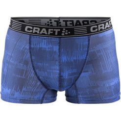 Craft Męskie Bokserki Greatness 3", Niebieskie Z Nadrukiem, M. Bielizna termoaktywna męska marki Craft. Za 69.00 zł.