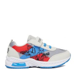 Sneakersy Star Wars. Szare trampki i tenisówki chłopięce Star Wars, bez wzorów, retro, bez zapięcia. Za 89.99 zł.