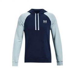 Bluzy sportowa męska Under Armour Rival Fleece Color Blockhoodie. Niebieskie bluzy męskie Under Armour, m, bez wzorów, z kapturem. Za 338.00 zł.