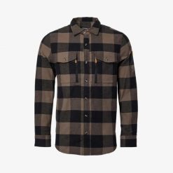 Koszula turystyka męska Swedemount Nordkap Flannel Shirt II oddychająca. Czarne koszule męskie SWEDEMOUNT, m, bez wzorów, z tkaniny, casualowe, bez kołnierzyka, bez ramiączek. Za 199.99 zł.