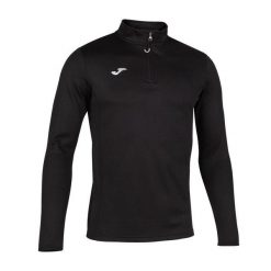 Bluza do biegania męska Joma Running Night. Czarne bluzy męskie Joma, m, bez wzorów, bez kaptura. Za 74.99 zł.
