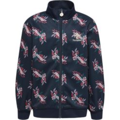 Dresowa kurtka zapinana dla dziewczynki Hummel Riley. Niebieskie kurtki i płaszcze dla dziewczynek Hummel, bez wzorów, z dresówki, bez kaptura. Za 191.20 zł.