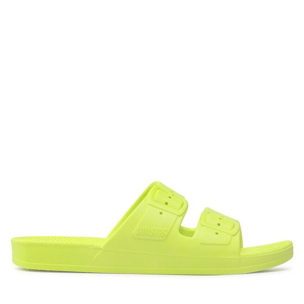 Klapki Freedom Moses. Zielone klapki damskie Freedom moses, bez wzorów, bez obcasa. Za 159.99 zł.