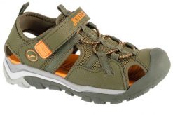 Sandały chłopięce, S.Lake Jr 25 SLAKJS. Zielone sandały chłopięce Joma, z materiału, bez zapięcia. Za 139.99 zł.