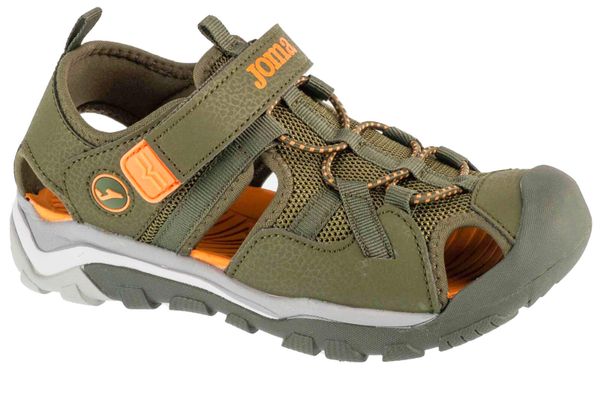 Sandały chłopięce, S.Lake Jr 25 SLAKJS. Zielone sandały chłopięce Joma, z materiału, bez zapięcia. Za 119.99 zł.