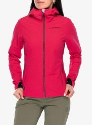 Kurtka softshell damska La Sportiva Descender Storm Jacket. Czerwone kurtki damskie La Sportiva, xs, bez wzorów, z polaru, bez kaptura. Za 934.99 zł.