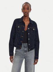 Pepe Jeans Kurtka jeansowa PL402430 Granatowy Slim Fit. Niebieskie kurtki damskie Pepe Jeans, xs, bez wzorów, z bawełny, bez kaptura. Za 289.99 zł.