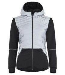 Clique Utah Jacket Women — Lekka ocieplana kurtka z elementami odblaskowymi. Szare kurtki damskie CLIQUE, m, bez wzorów, z włókna, bez kaptura. Za 306.39 zł.