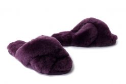 EMU AUSTRALIA W11573 Mayberry plum, kapcie damskie. Kapcie damskie Emu Australia, bez wzorów, z wełny. Za 299.90 zł.