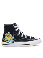 Converse Trampki Converse x Minions Chuck Taylor All Star A21406C Czarny. Czarne trampki i tenisówki dziewczęce Converse, bez wzorów, z materiału, bez zapięcia. Za 279.99 zł.