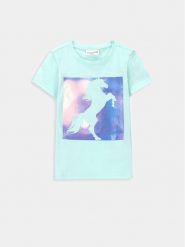 Coccodrillo T-Shirt WC4143202VGA Zielony Regular Fit. Zielone t-shirty i topy dla dziewczynek COCCODRILLO, bez wzorów, z bawełny, bez ramiączek. Za 39.99 zł.