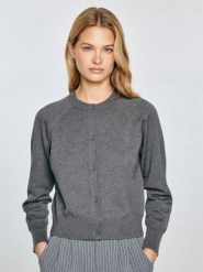 Kardigan damski bawełniany szary Karina 902. Szare kardigany damskie Big Star, l, bez wzorów, z bawełny, biznesowe, krótkie. Za 159.99 zł.