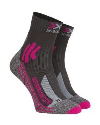 Skarpety trekkingowe damskie X-Socks Trek Outdoor Low Cut 4.0. Czerwone skarpety damskie X-Socks, bez wzorów, z materiału. Za 153.50 zł.
