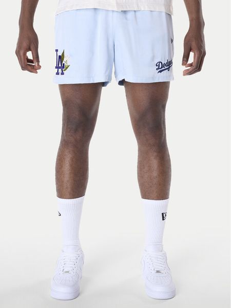New Era Szorty sportowe LA Dodgers MLB Woven 60596373 Błękitny Regular Fit. Niebieskie krótkie spodenki sportowe męskie New Era, m, bez wzorów, z syntetyku. Za 229.99 zł.