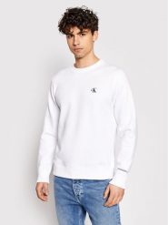 Calvin Klein Jeans Bluza Embroidered Logo J30J314536 Biały Regular Fit. Białe bluzy męskie Calvin Klein Jeans, m, bez wzorów, z bawełny, bez kaptura. Za 229.99 zł.