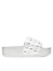 Liu Jo Klapki Mykonos 01 BA5097 EX252 Srebrny. Szare klapki damskie Liu Jo, bez wzorów, z tworzywa sztucznego, bez obcasa. Za 169.99 zł.
